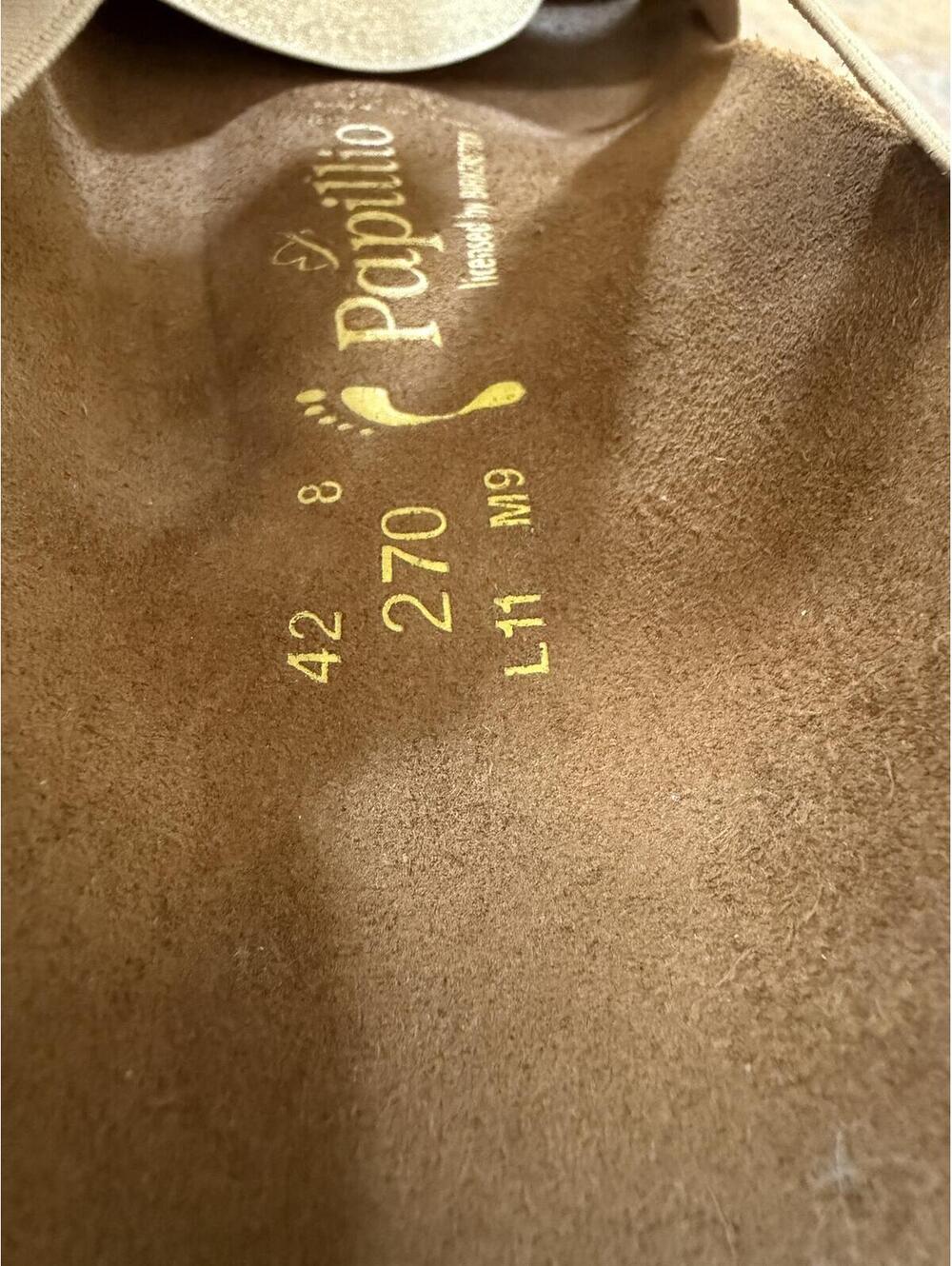Papillio Birkenstock gold/tan sandals, women’s 11 or 42 - Picture 2 of 4